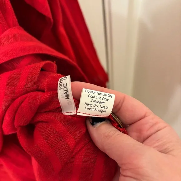 Yasuko Kurisaka Red OS Kimono Minimalist Tunic Teacher Avant Garde Japan Art - Picture 10 of 10